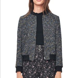Rebecca Taylor MULTI TWEED BOMBER JACKET